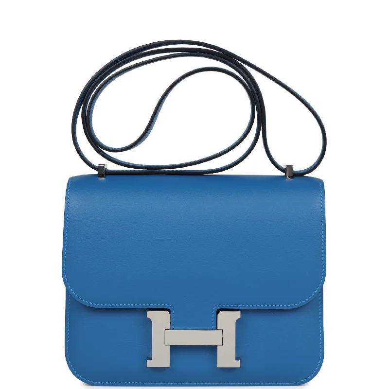  Hermes Constance 18 Mykonos Verso Evercolor Palladium Hardware