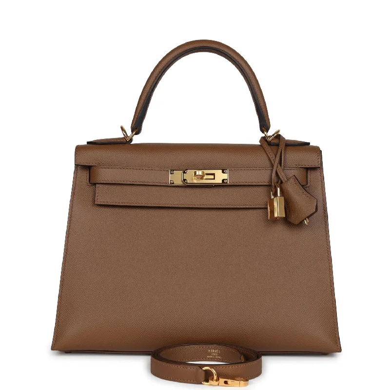 Hermes Kelly Sellier 28 Alezan Epsom Gold Hardware