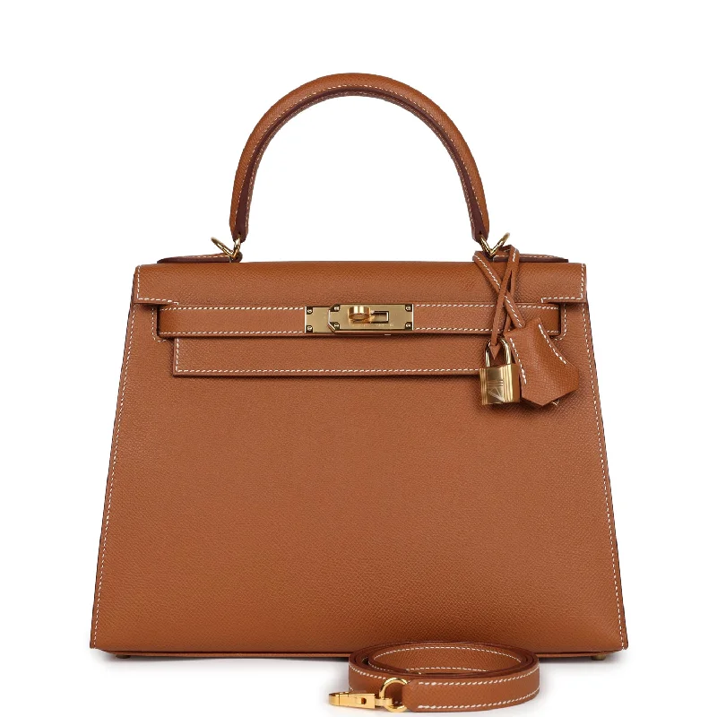 Hermes Kelly Sellier 28 Gold Epsom Gold Hardware